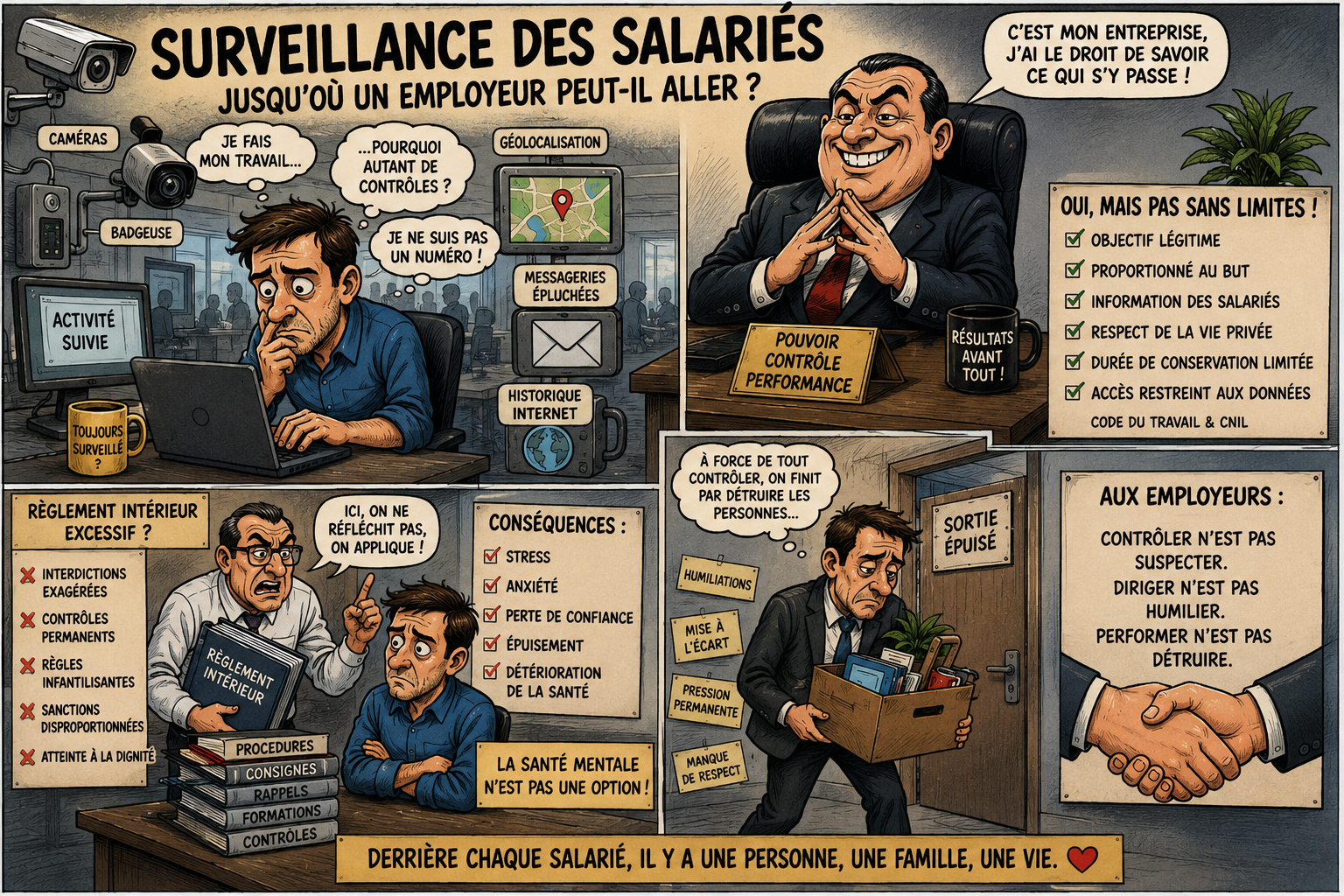 Surveillance des salariés : jusqu’où un employeur peut-il aller ?
